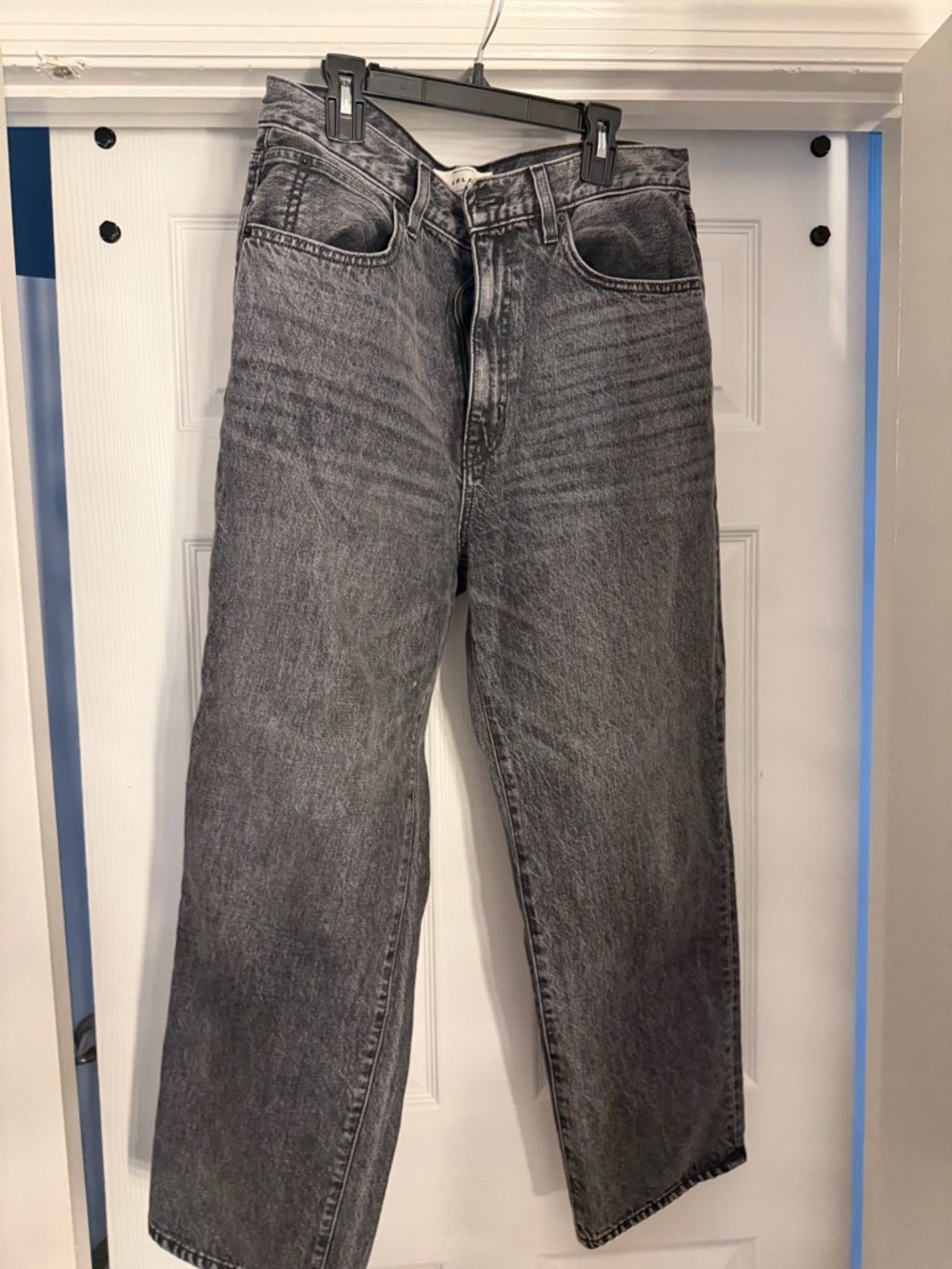 SLVRLAKE Women’s London Crop Many Moons Black-Gray Jeans Size 32